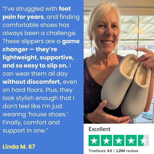 Orthopedic Relief Slides With Wide Toebox