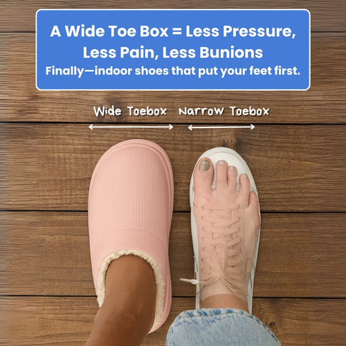 Orthopedic Relief Slides With Wide Toebox